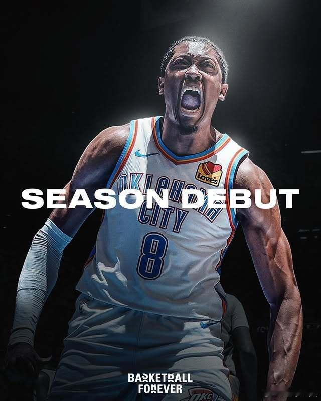 🚨据名记Shams报道：雷霆二当家杰伦·威廉姆斯将于周五对阵太阳的比赛中迎来赛