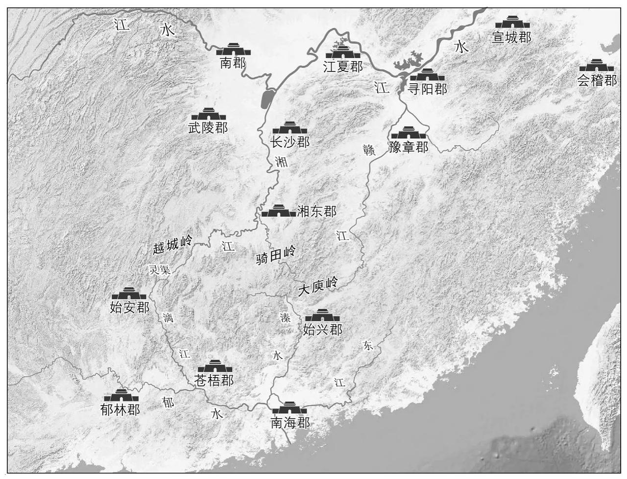 古人从中原下岭南的水路，只能走灵渠，剩下的骑田岭和大庾岭是分水岭，船过不去，只能