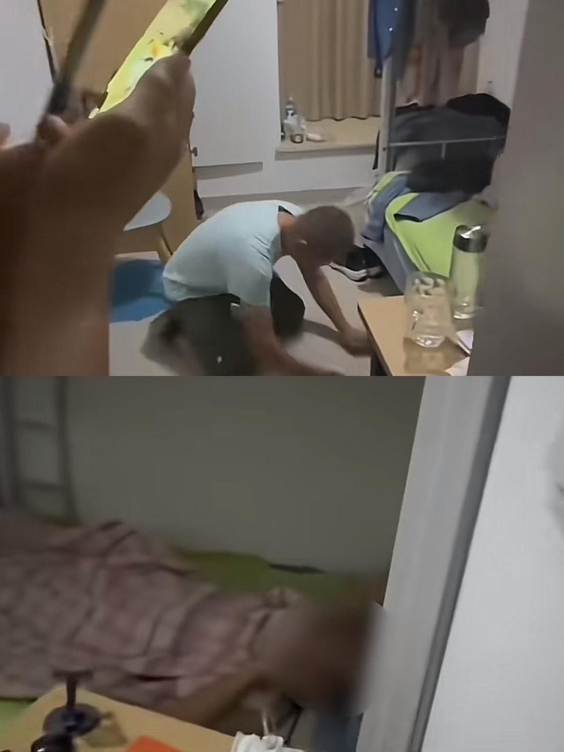重庆一家工厂里员工居然给主管跪下了，只为求主管不要开除我。而主管却在床上玩手