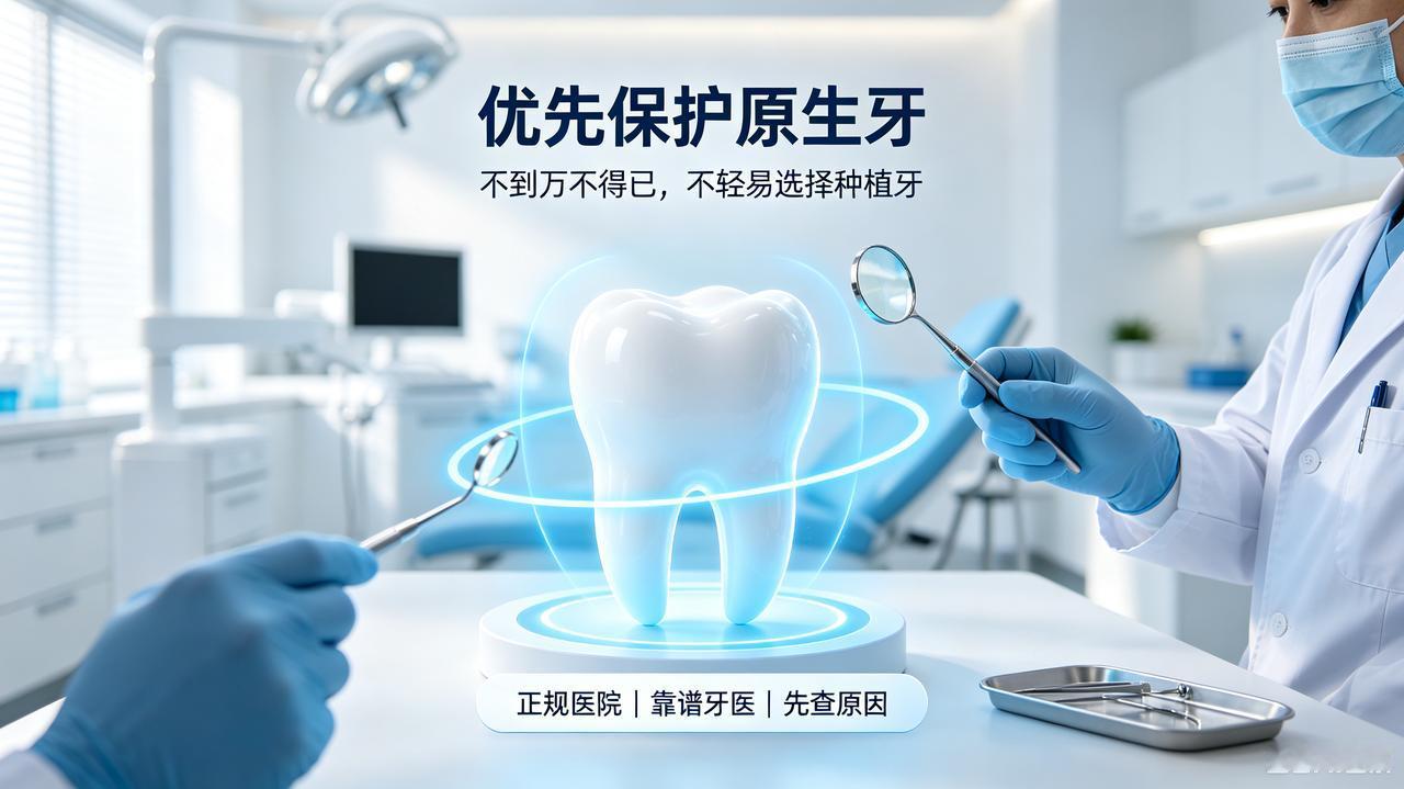 牙科医生忠告：优先守护原生牙，不到万不得已别做种植牙很多人牙齿出问题，广告