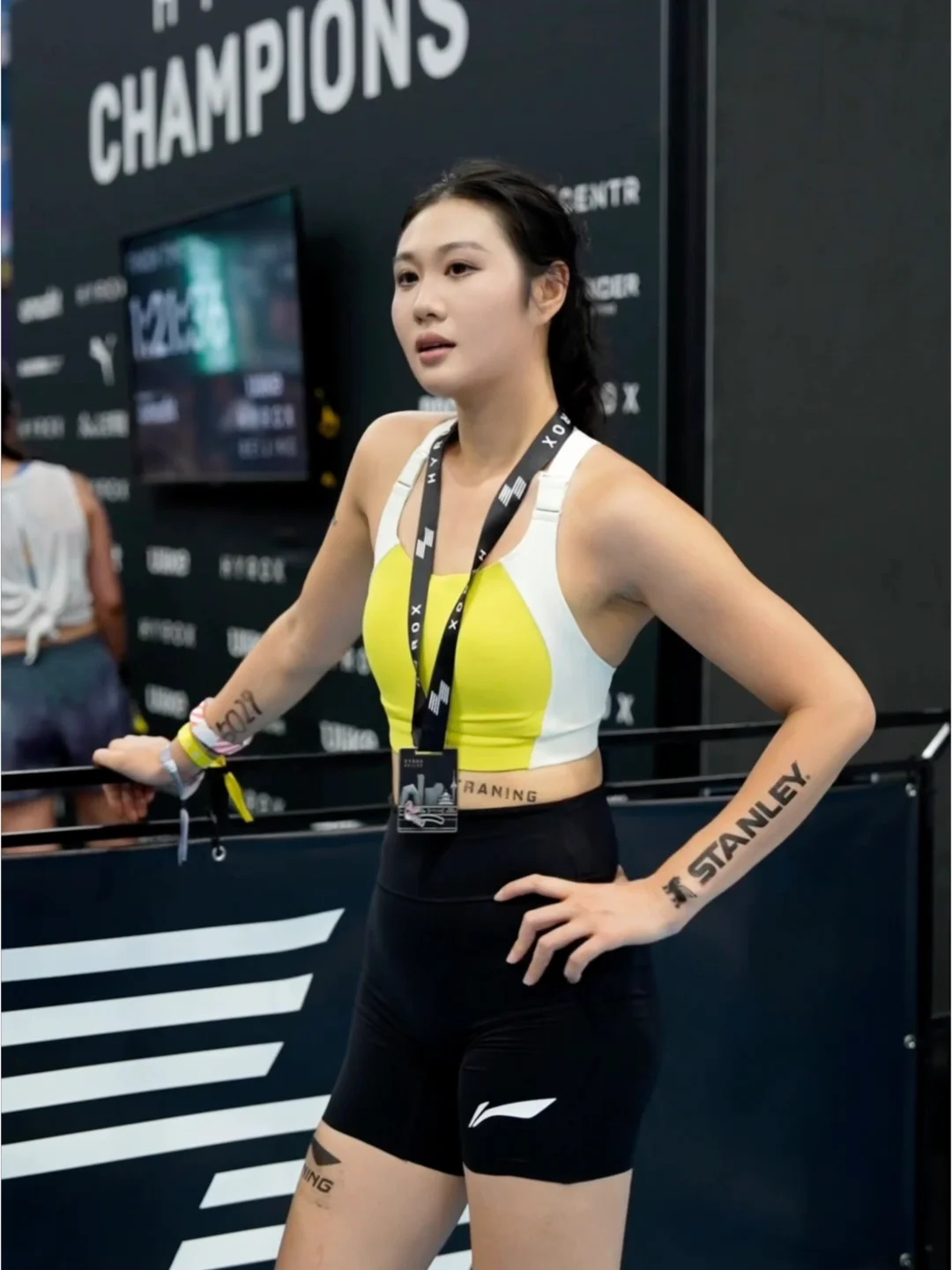 恭喜两位完成首场混双hyrox 80 氛围太好