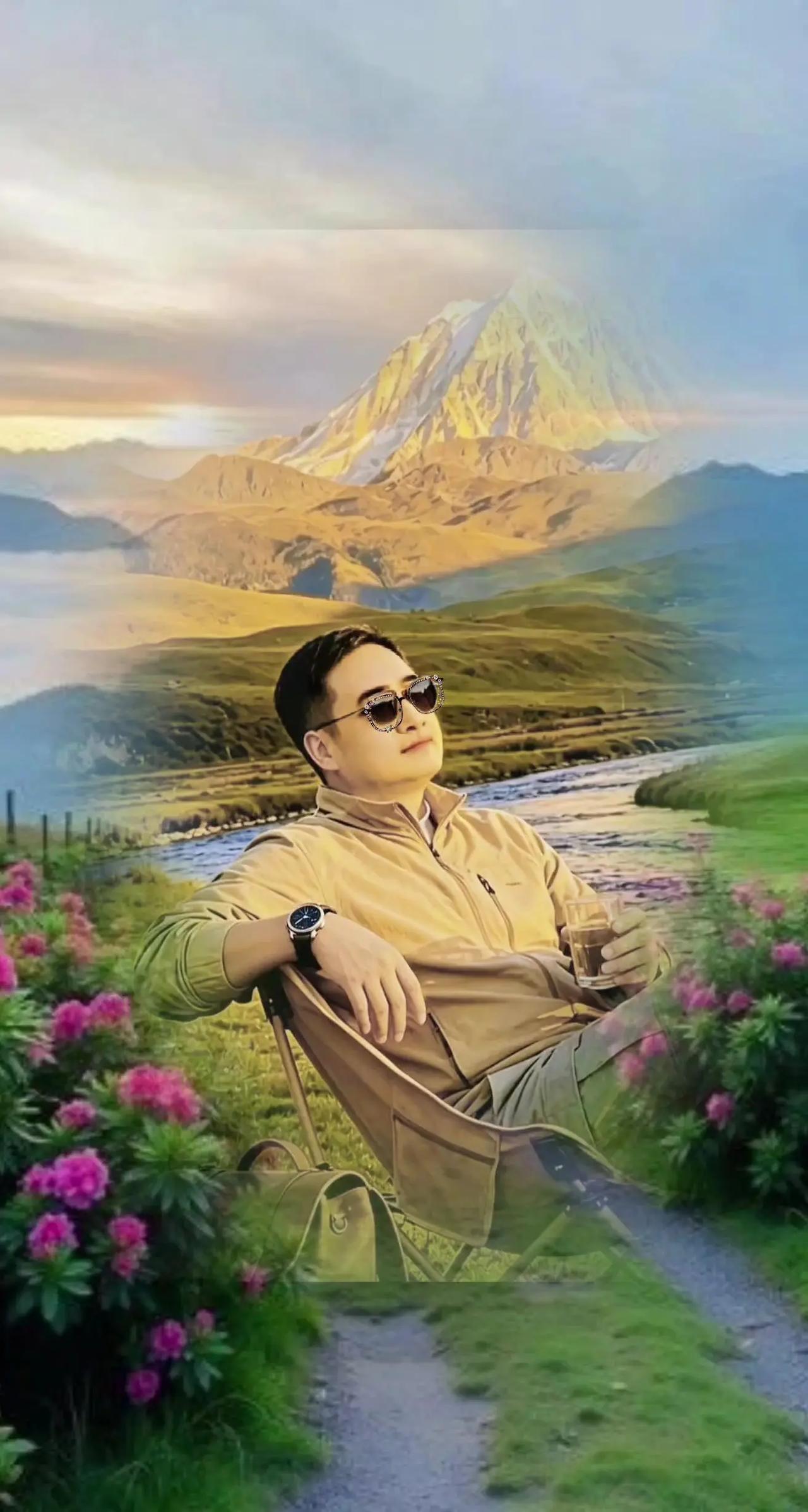 在山野之间坐享自由时光在山地间见天地见自己山顶旷野之美