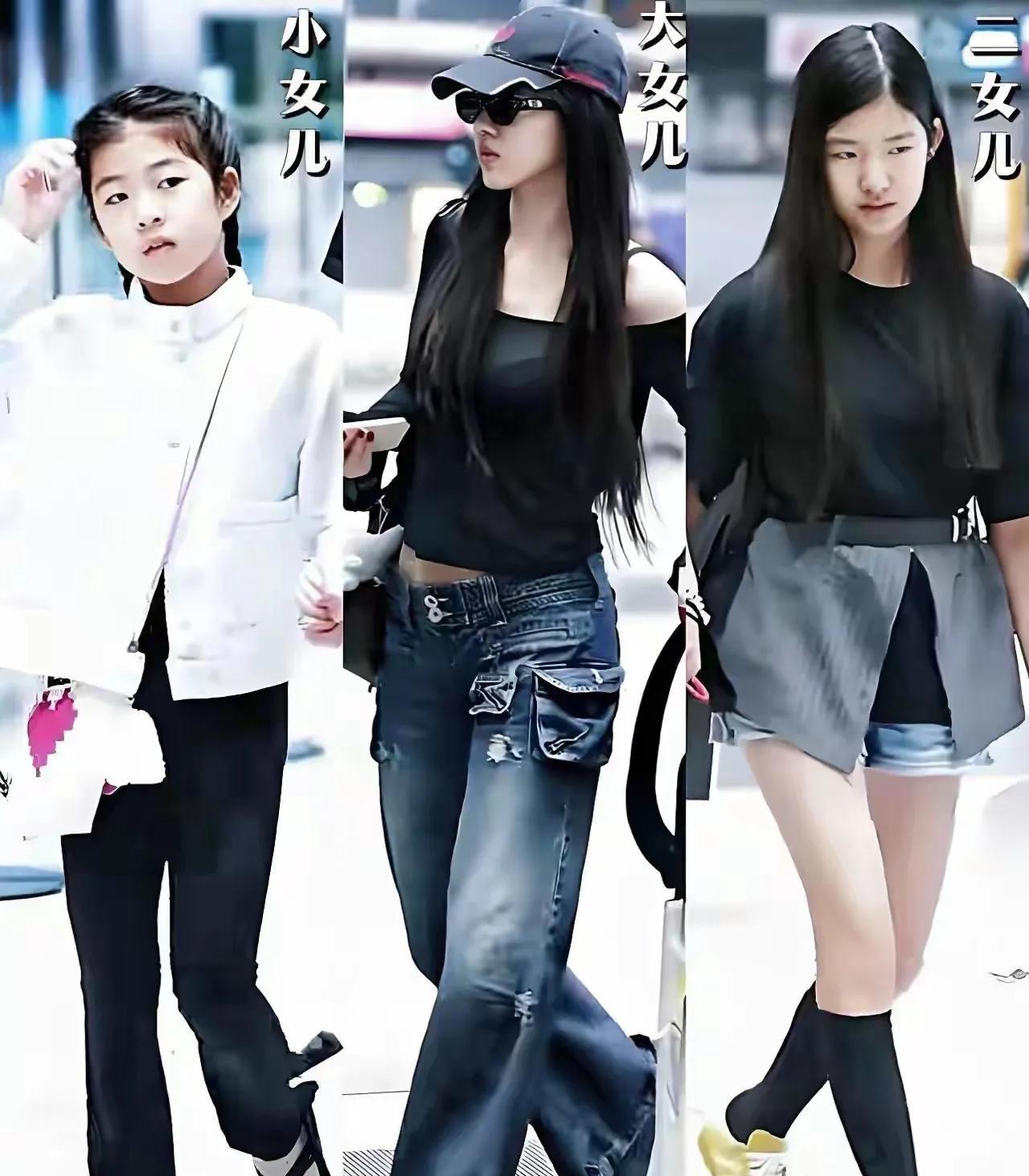 汪峰的女儿真奇怪，妈妈越漂亮就越生不出漂亮女儿！三个女儿就属老大最有气质，并且也