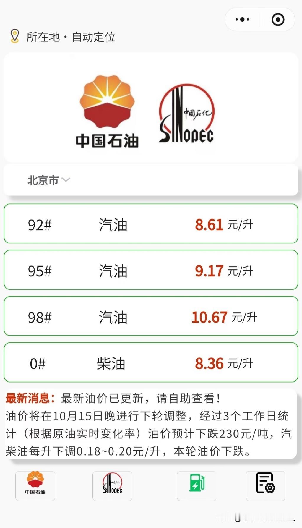 油价调来调去越来越高，如果调到7元以内叫调价，越调越高叫涨价。经常开车的车