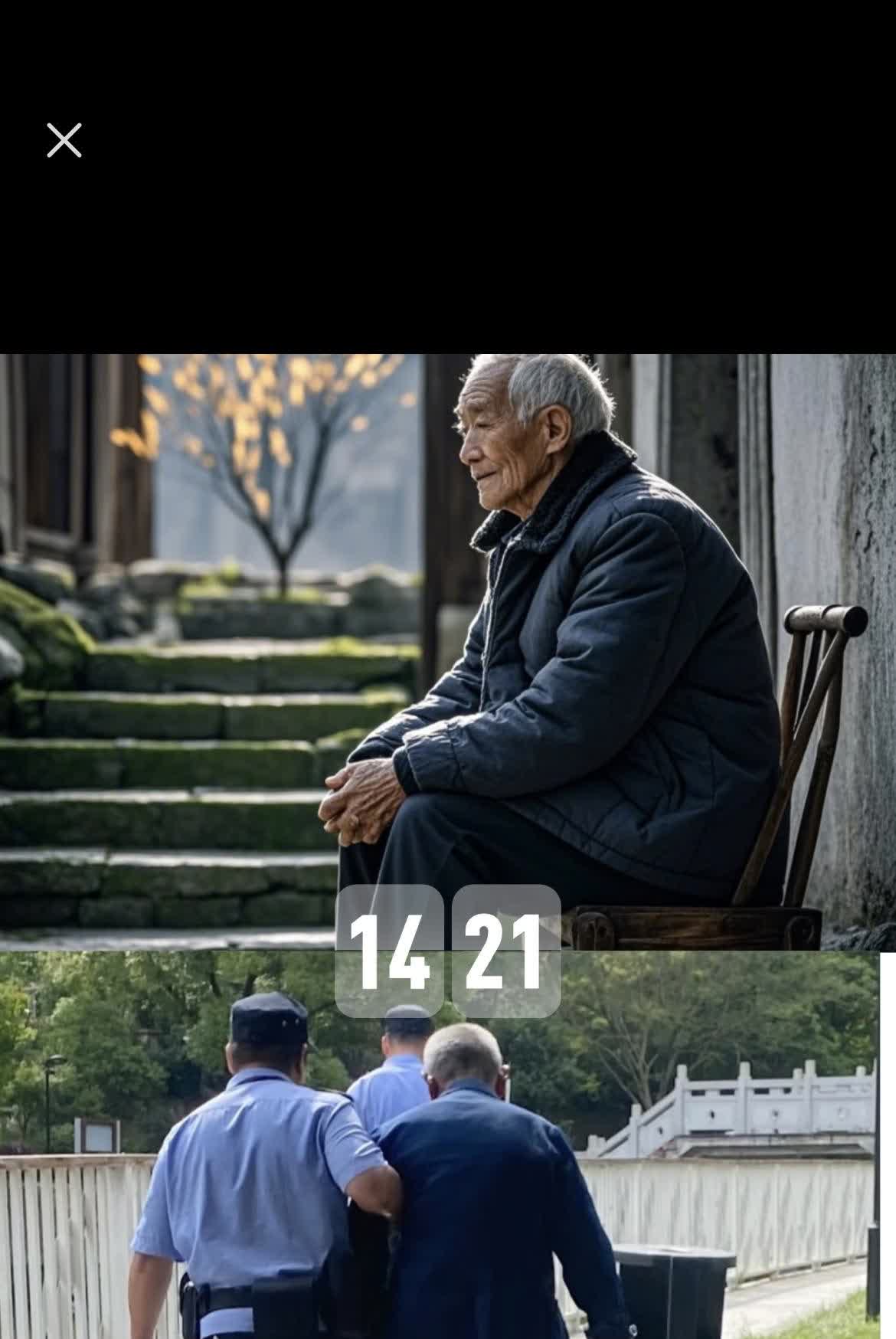 投诉警察不扶自己父亲的儿子引起了众怒：他家门口预制板堆了起码有一米五，