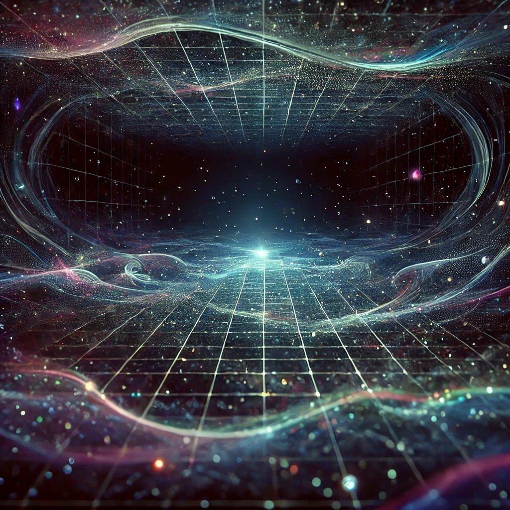 在量子力学中，即使是完美的真空也并非真正空无一物。它存在零点能量常数的涨落，这意