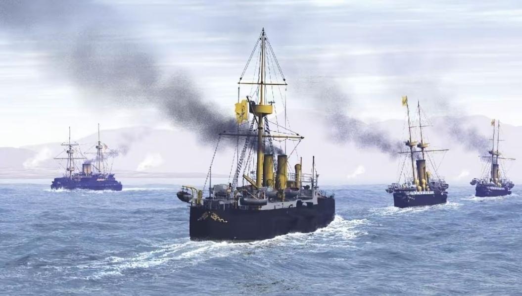 甲午海战时，北洋水师已陷入颓势。舰队十年未添新舰，装备老化，官兵军纪松弛，作战理