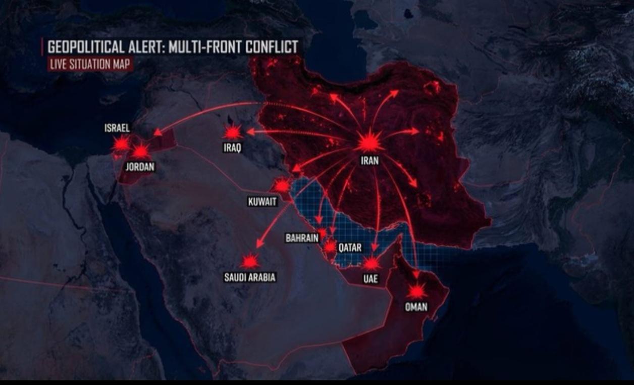沙特、阿联酋、卡塔尔，三个王爷国，干啥啥不行，挨揍第一名，他们一边为美以提供军事