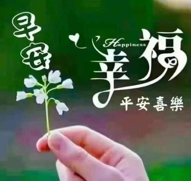 讓平安繼續，讓幸福延續，讓快樂有序讓健康必須。早安吉祥！