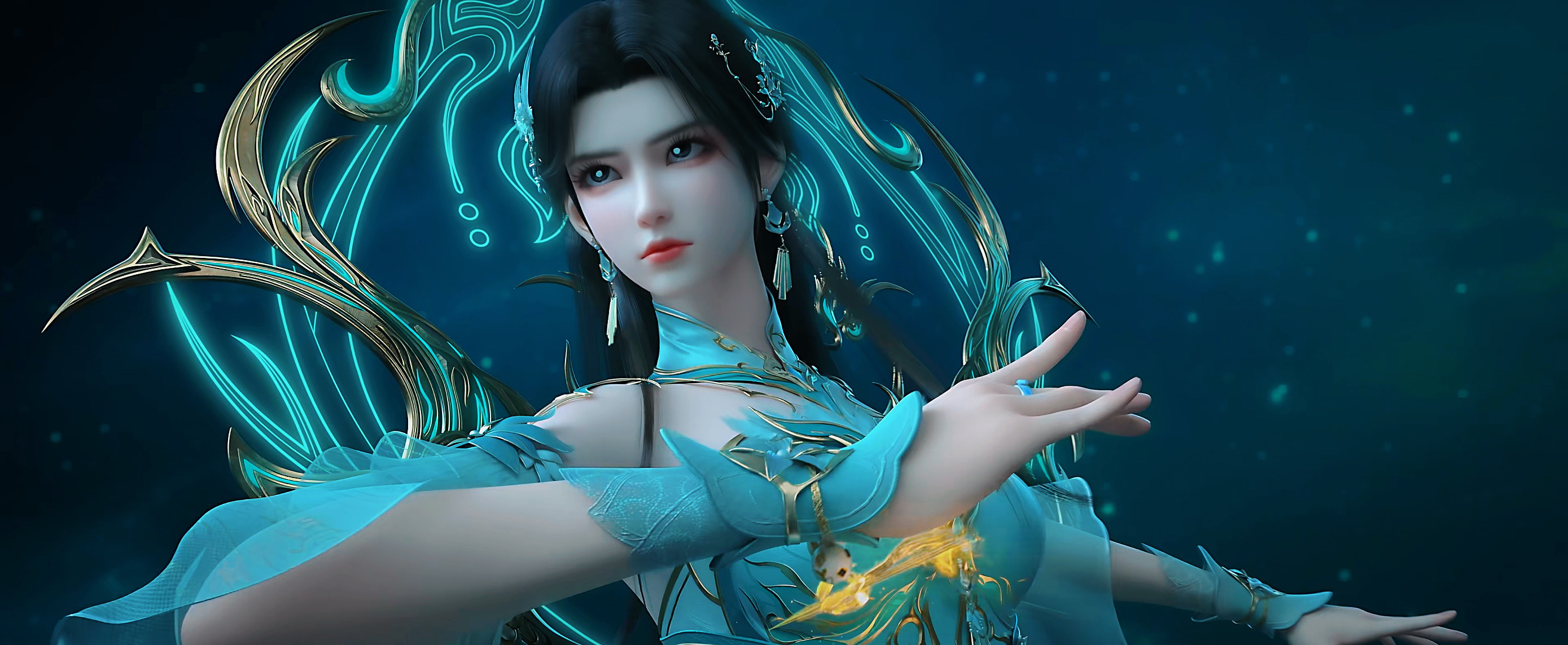 斗破苍穹国产动漫▷古薰儿♥战斗模式◁在保护萧炎的时候，在遭遇生命危险的时候