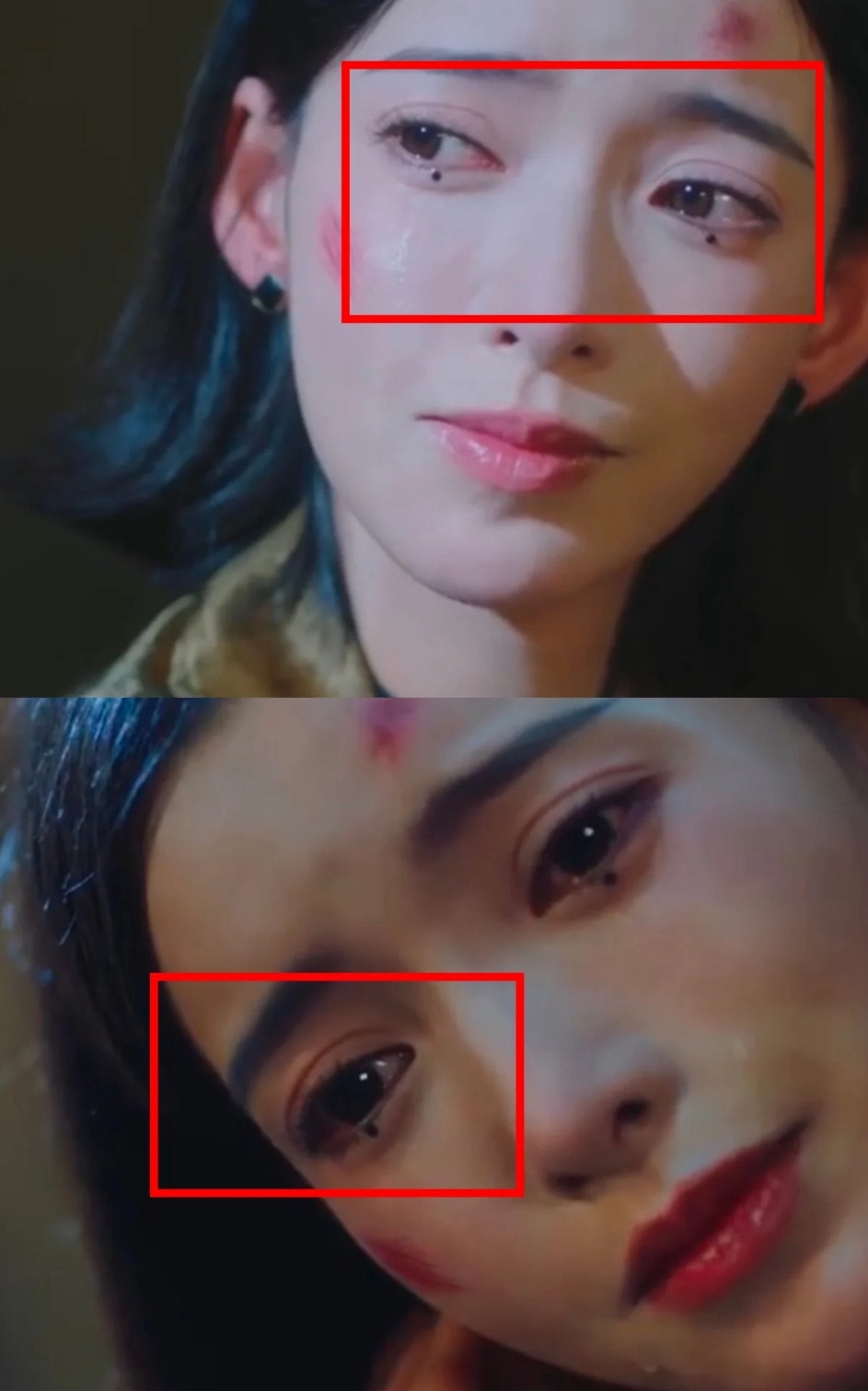 她为什么要画两个黑点呢？《你的太阳》中萧瑾之下眼线处的两个黑点很是显眼，有点突兀