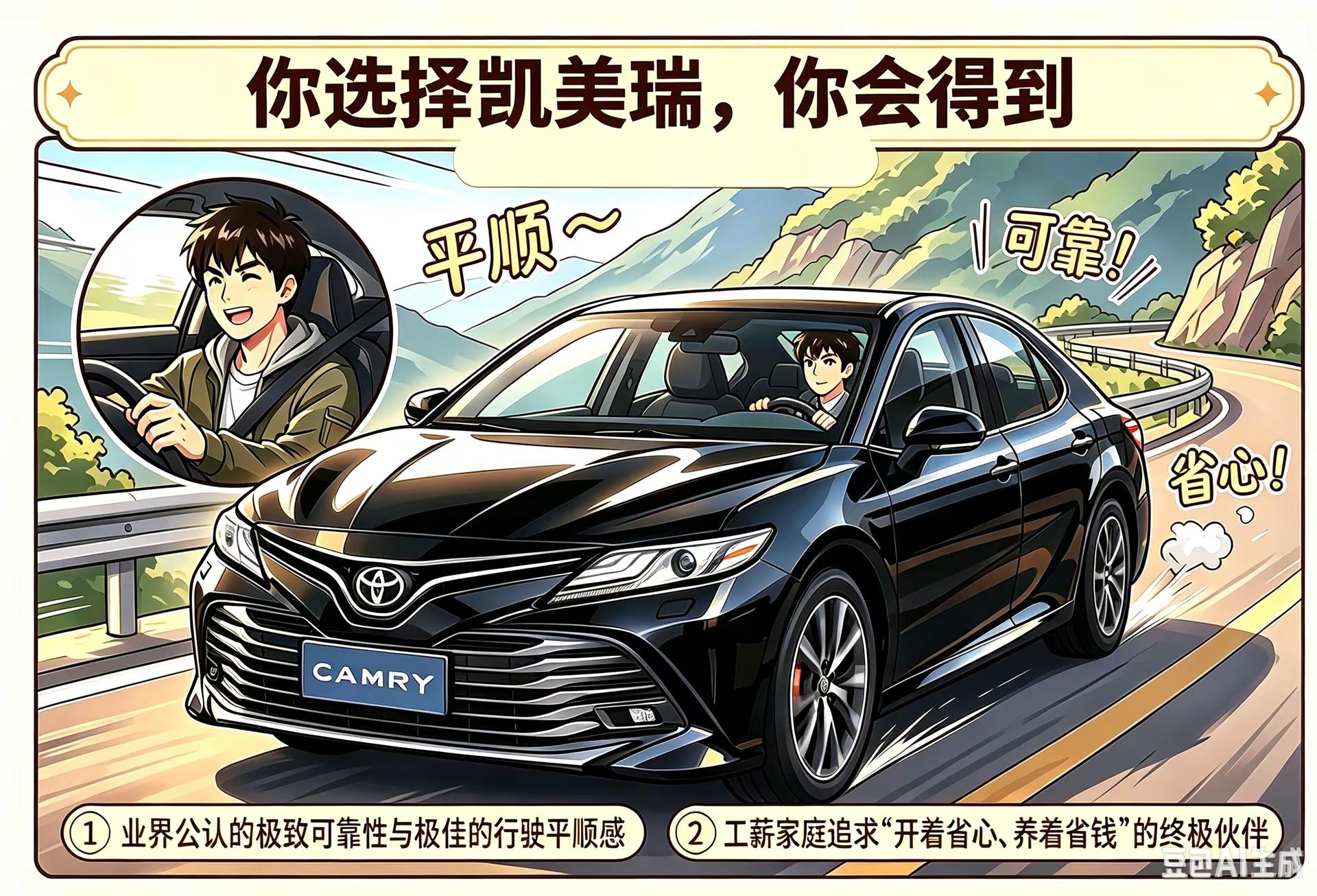 完整看懂九代凯美瑞，优点缺点全汇总。客观测评！把凯美瑞全部优势、短板一次性整理出来。省油可靠，但也有