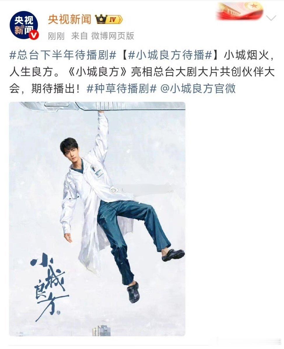 总台大剧大片共创伙伴大会肖战《小城良方》亮相总台大剧大片共创伙伴大会天才神经外