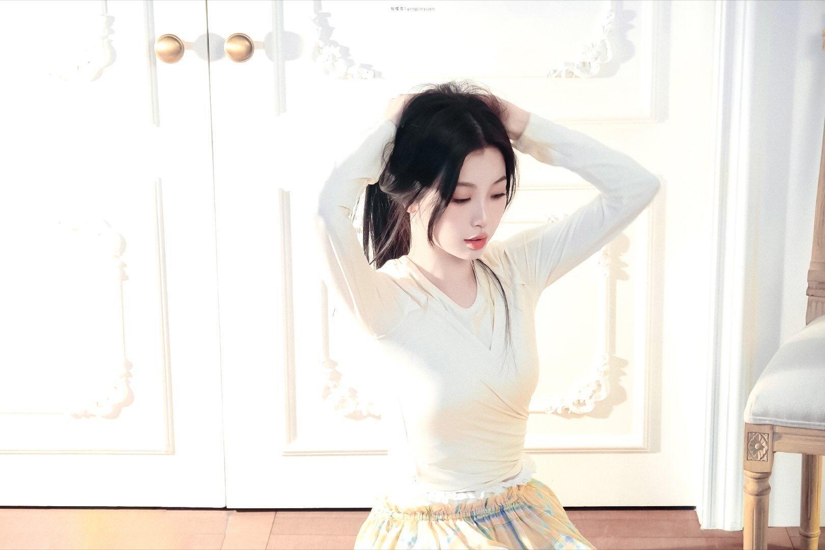 这是没见过的虞书欣，黑长直好漂亮❗️