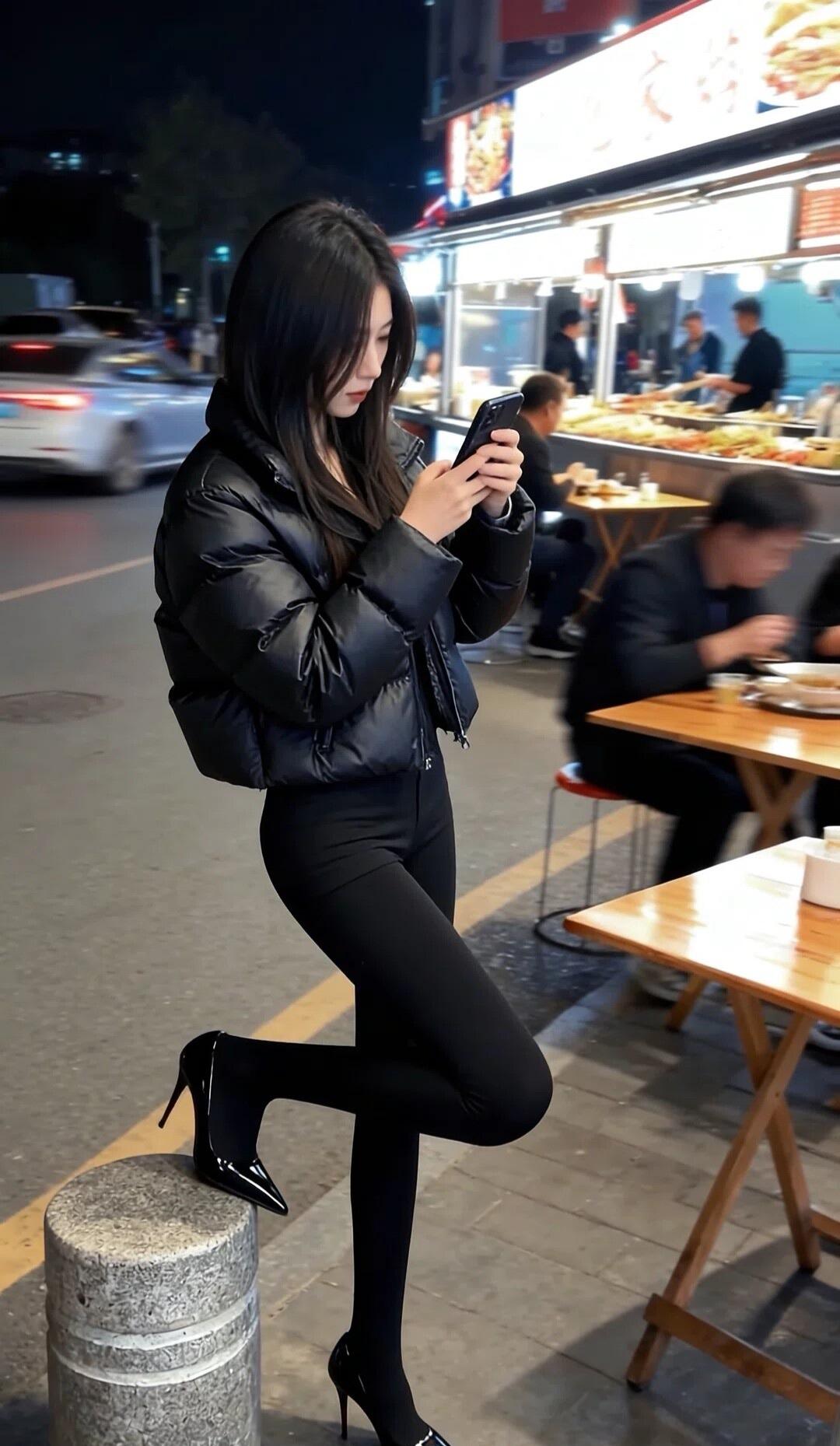 黑色真的很显身材