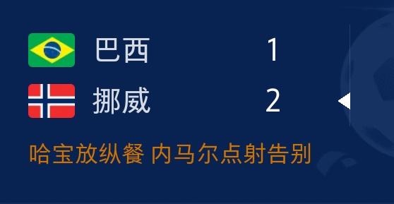 惊掉下巴，还是常规操作？赛前哈兰德放低姿态，表示很难赢巴西。结果比赛的时候却把