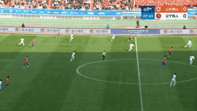 山东泰山中超新赛季首个进球来了！谢文能不停球直接射门得分！毫无疑问这个进球确实