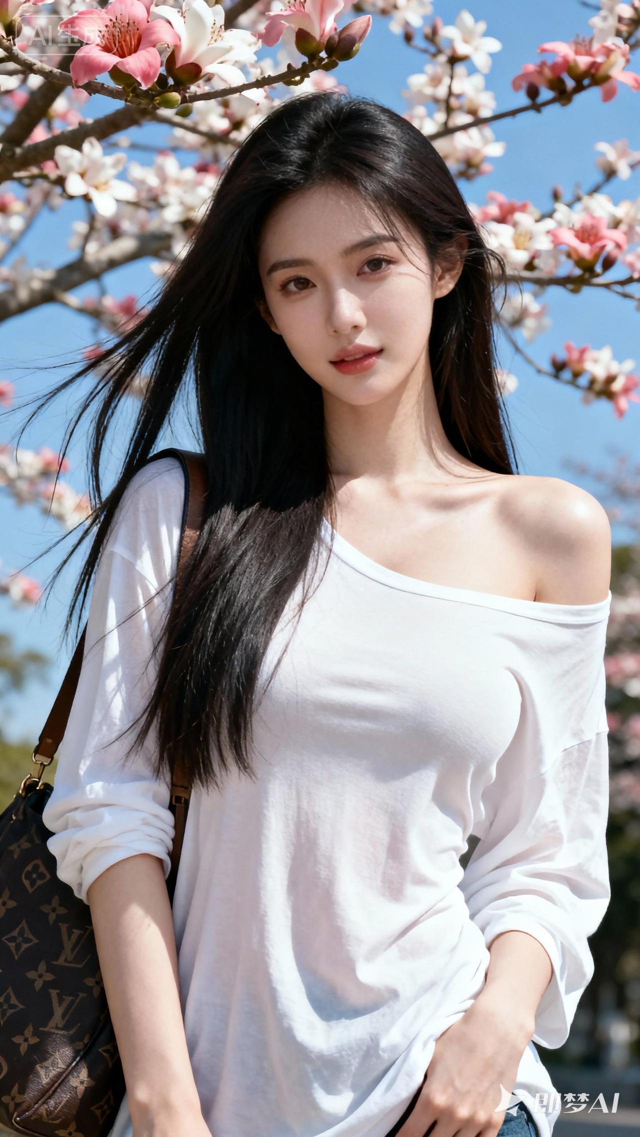 花开花落间，美人如画里。