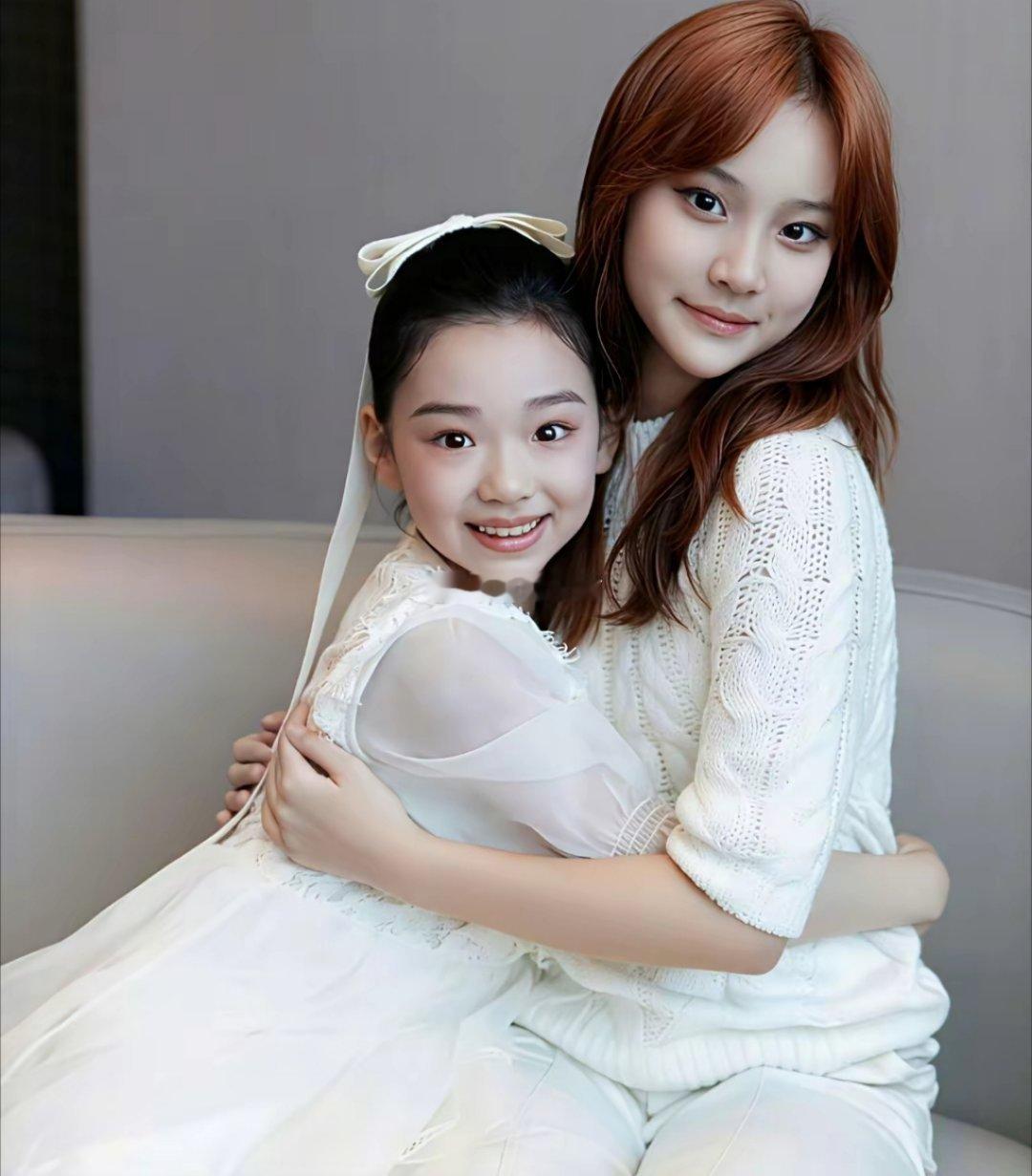 小酒窝变美了，甜馨却没有了小时候的美貌