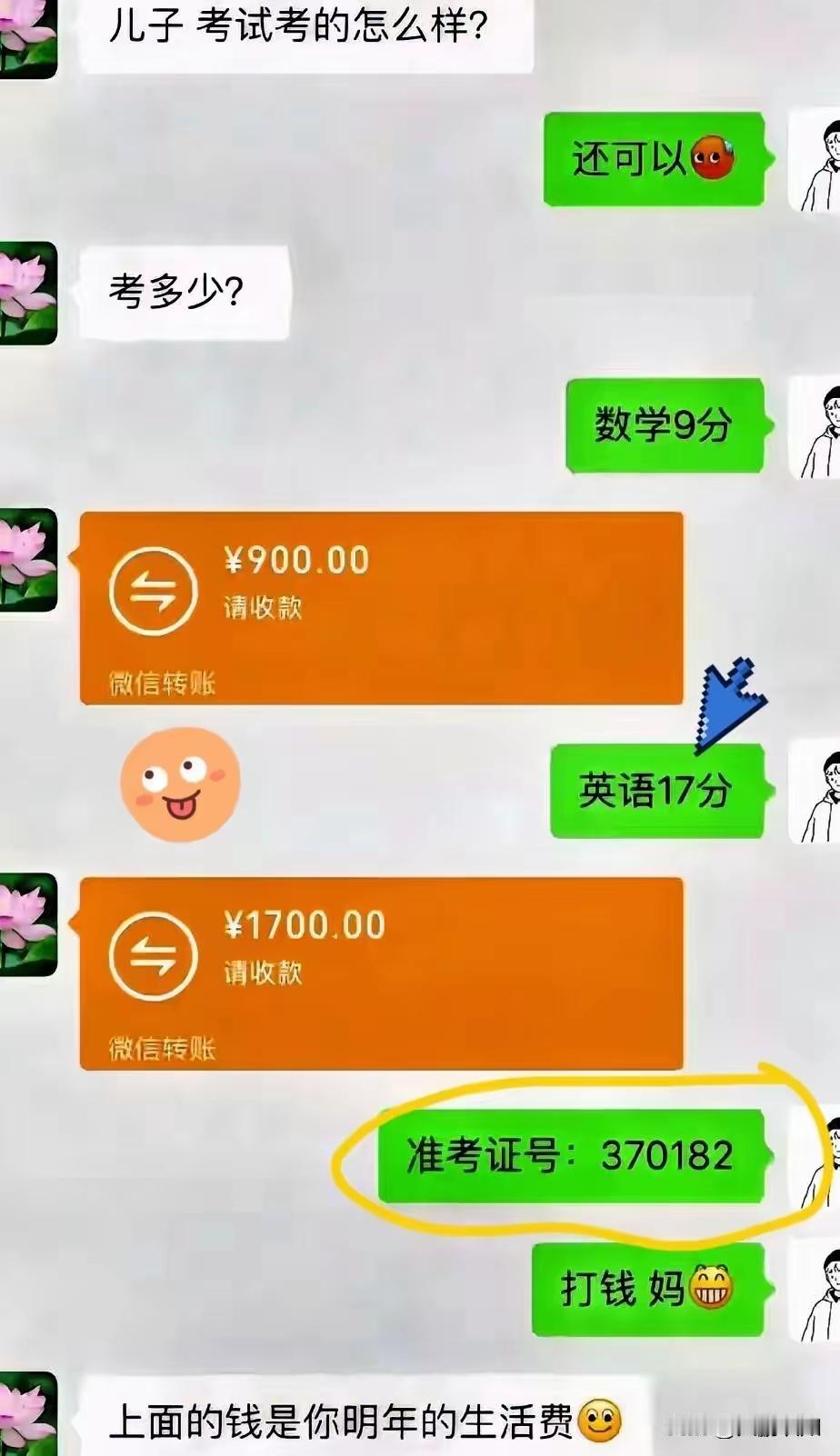 人家给的是一年的生活费……[捂脸哭]