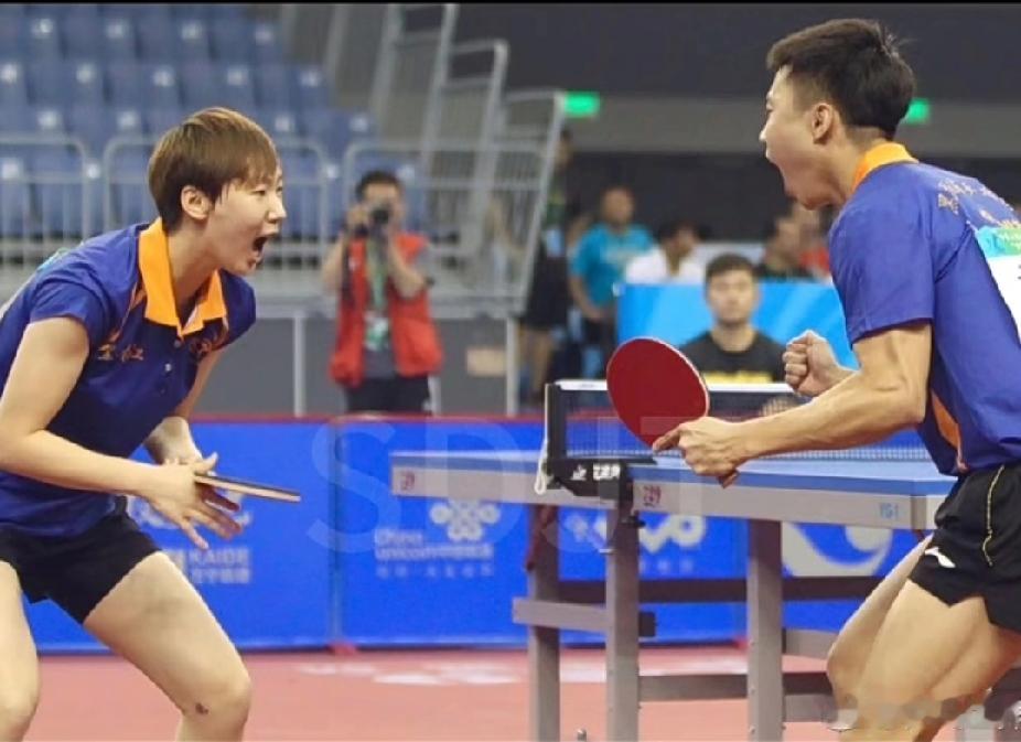 刷视频才发现的冷知识！王曼昱和于子洋居然是全运混双冠军🏆谁懂啊！刷老视频