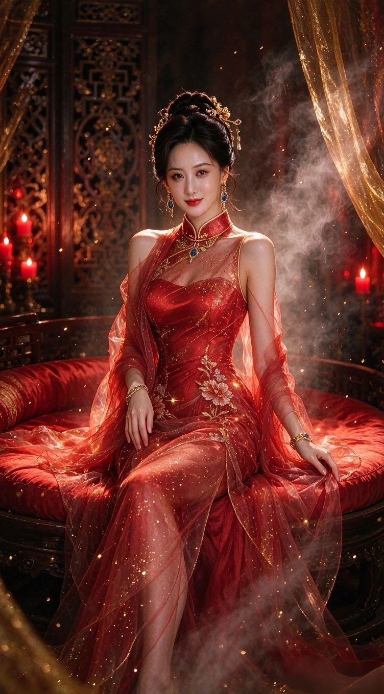 创作灵感2026一定好运来2026年好运要来到国风的美感旗袍
