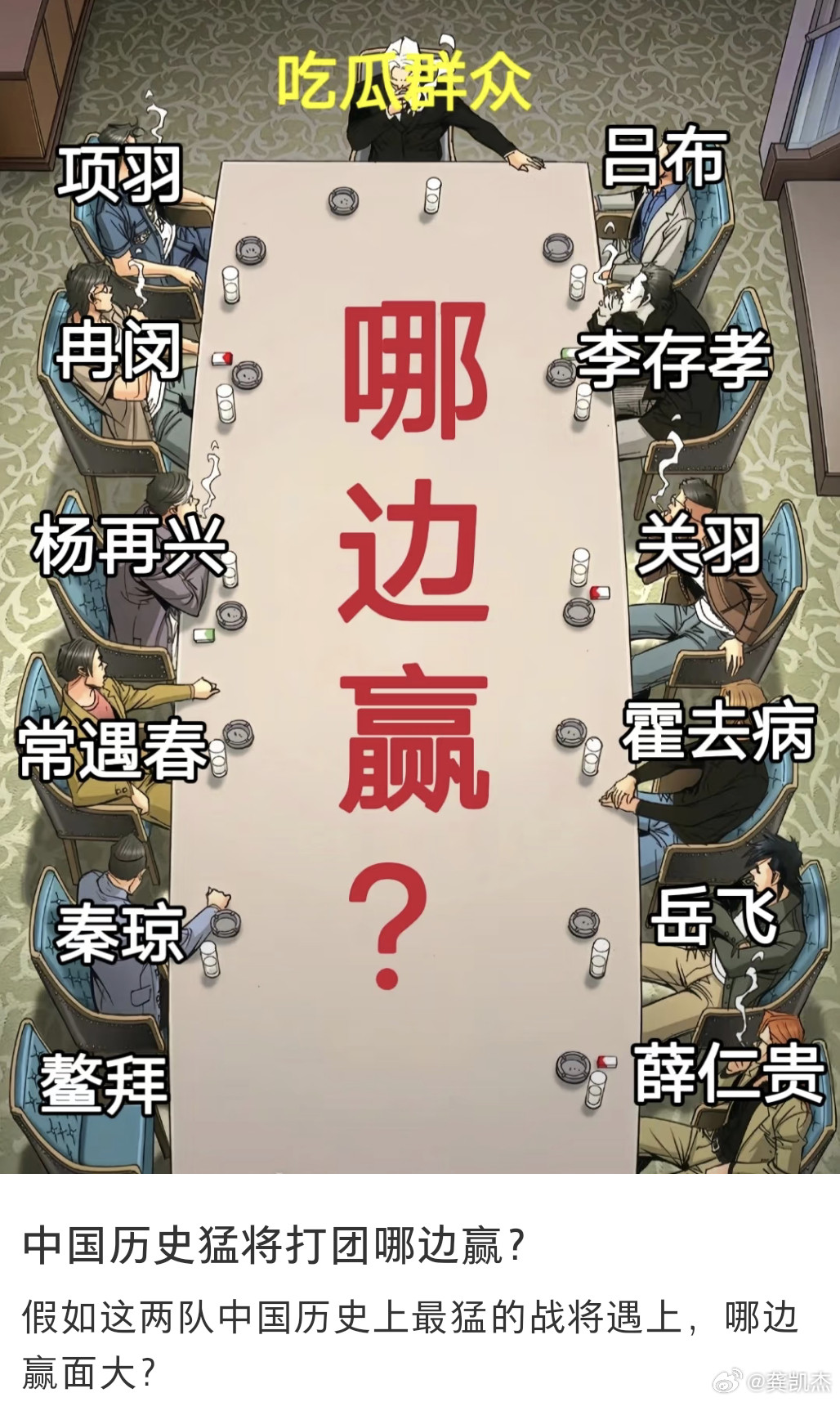 猛将打团，左边打右边哪边会赢？​​​