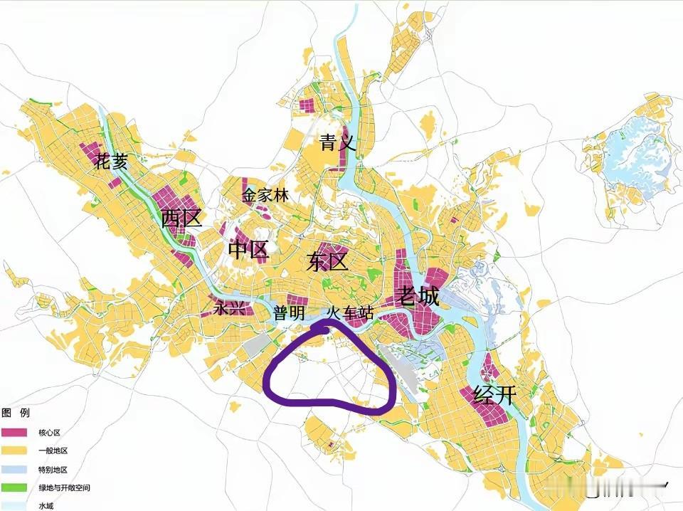 游仙区就不用说绵阳没有把它放在重点，看看这个南部的空缺口，离城里更加近，但一直就
