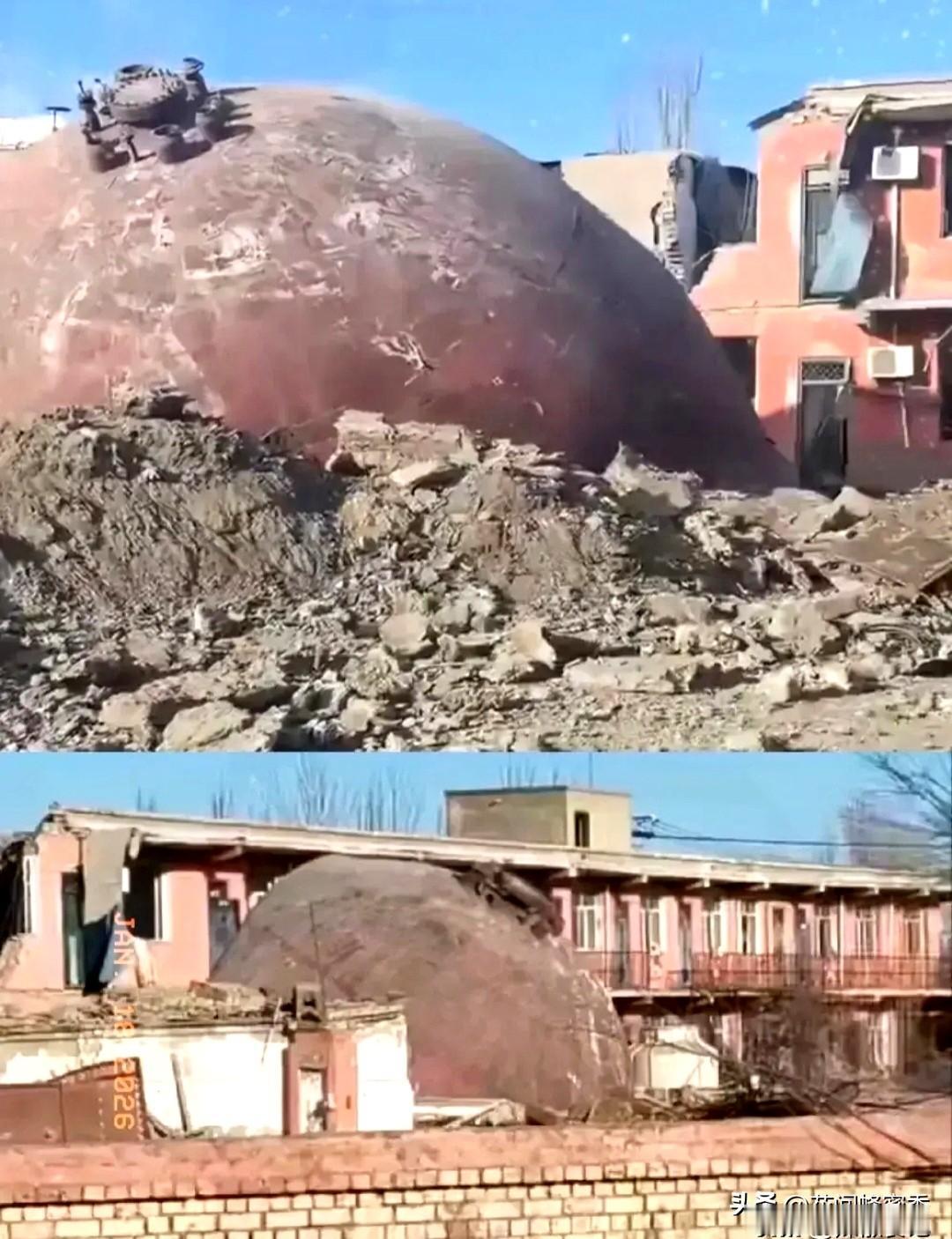 包钢爆炸飞落巨型铁球砸塌民房！万幸无人在家，2死8失联太揪心～1月18