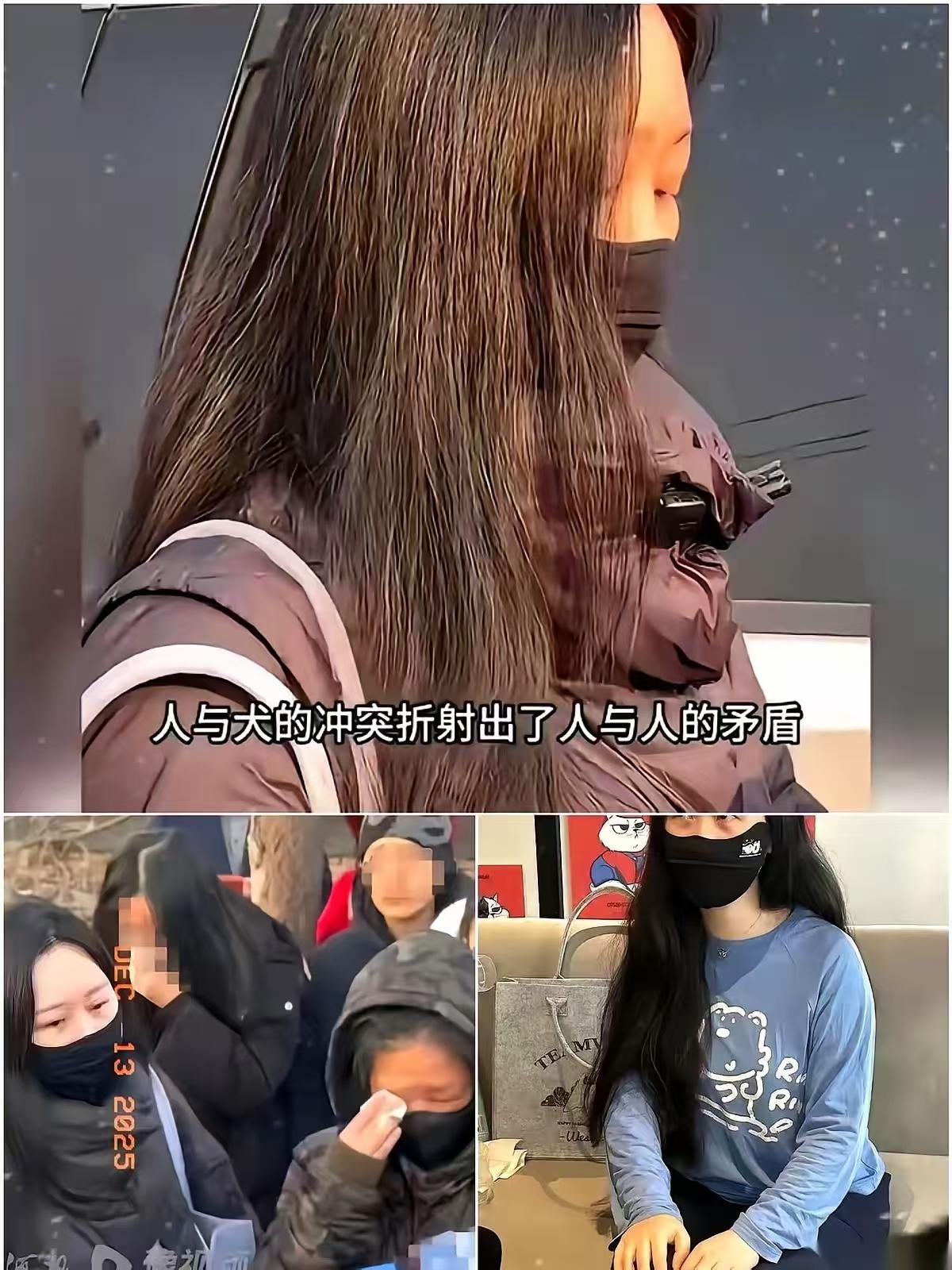 城市养犬条例明文规定，遛狗要拴狗绳，戴嘴套，她自己都懂得戴嘴套，为毛就不会给她儿