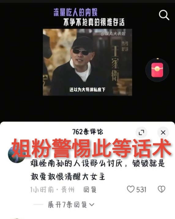 姐粉不要附和明贬暗褒对方的话术，自己也不要提及蒋南孙被删高光这些话，应该夸刘诗诗