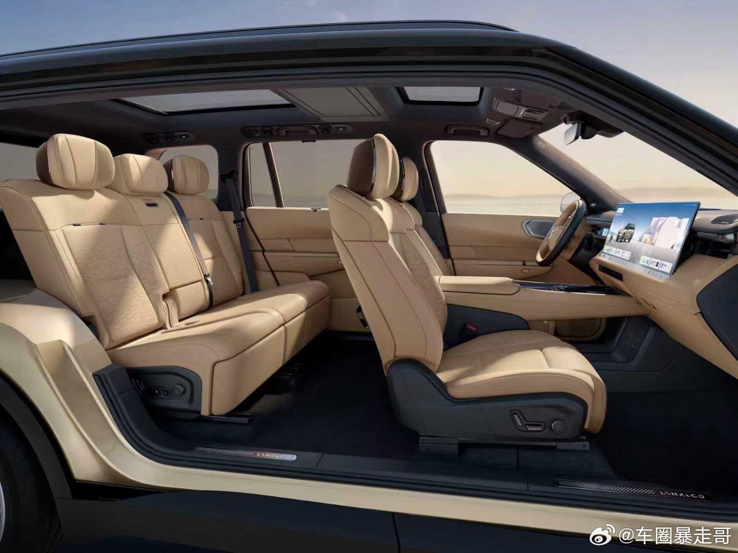 大v聊车大5座也越来越离谱了，哈哈哈第二排要躺下吗