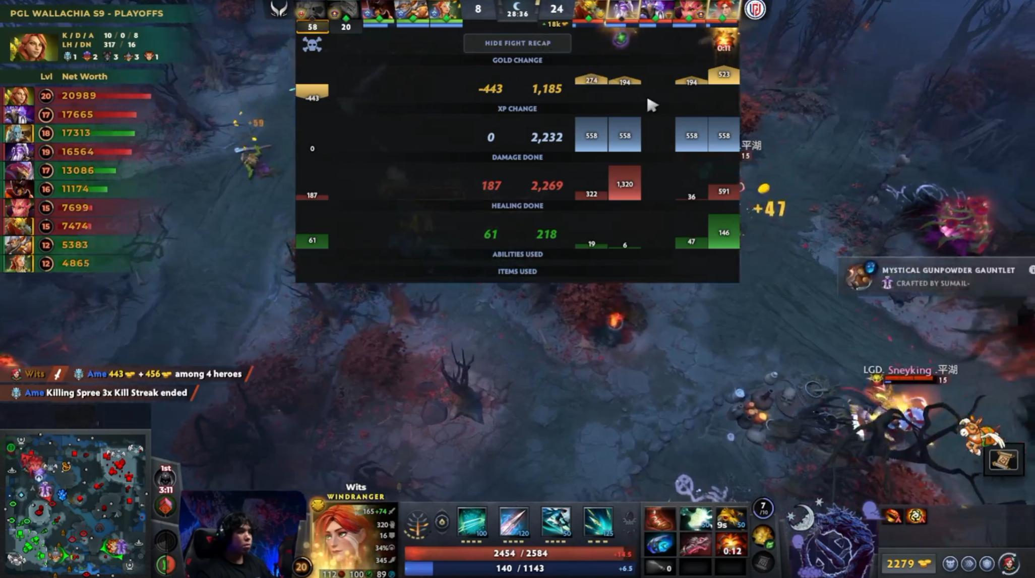 DOTA2PGL瓦拉几亚第九季淘汰赛胜者组半决赛XG对阵LGD战队BO3第二局