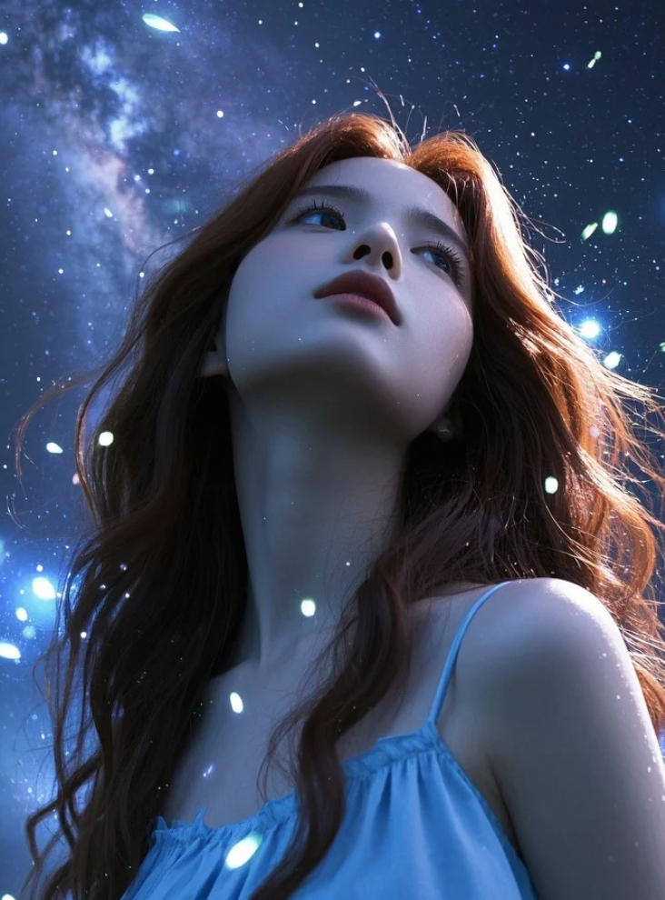 星空下的每一次呼吸，都是对美的赞美。