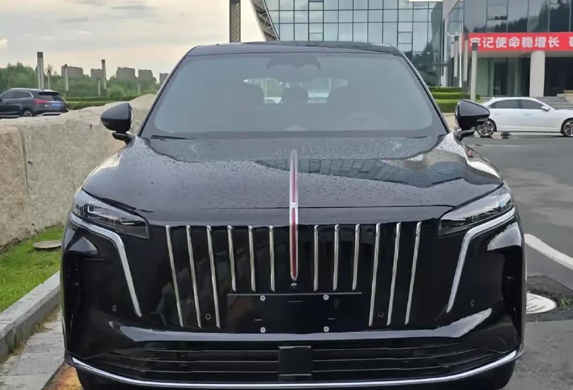 红旗新款中大型SUVHS6实车亮相了，车长超4.9米，封闭式前脸，比HS7年轻