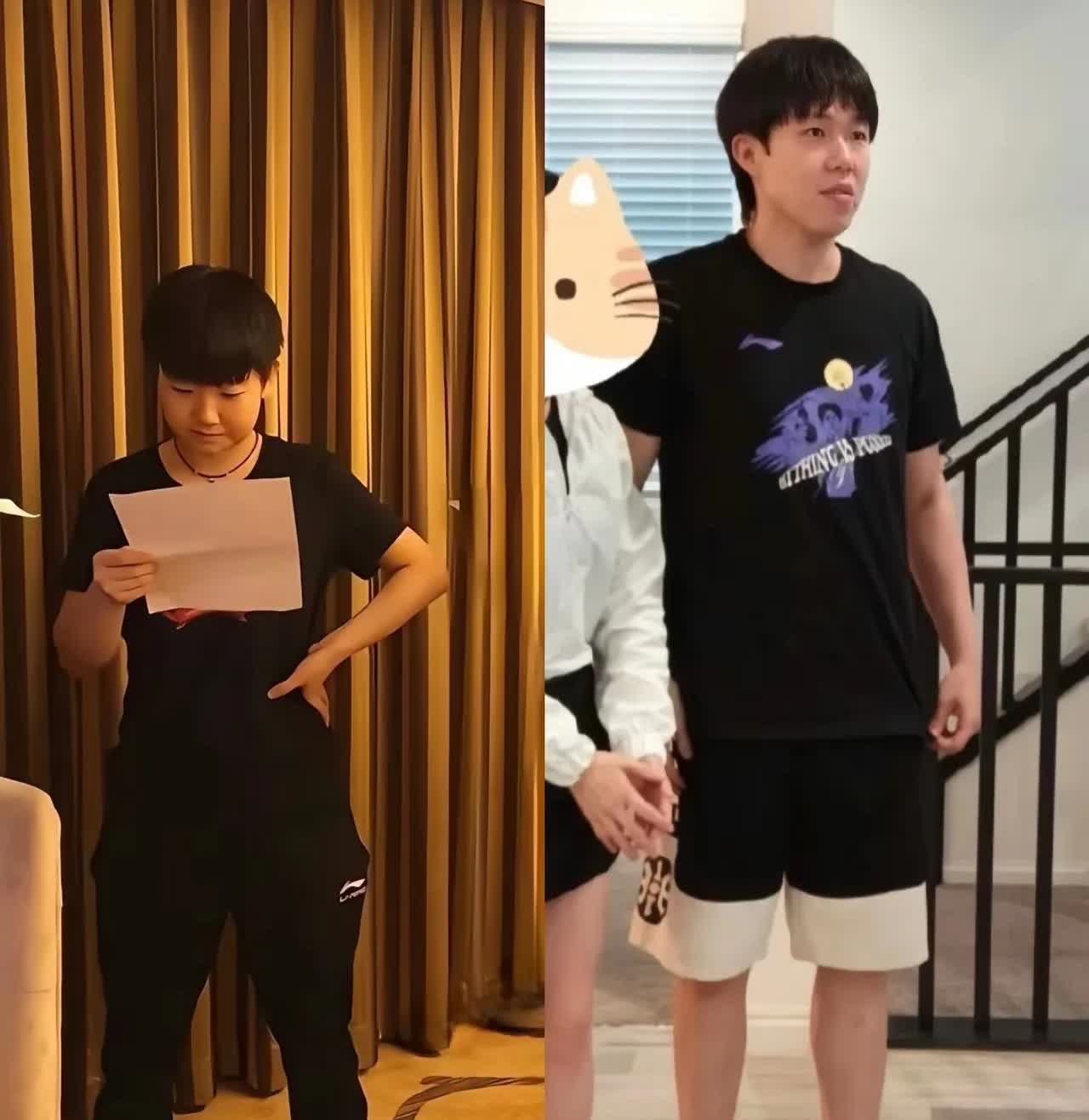莎头的拖鞋绝非雷同，更非巧合，在国乒再找不到第三人第三双，意思全在两双同款的拖鞋