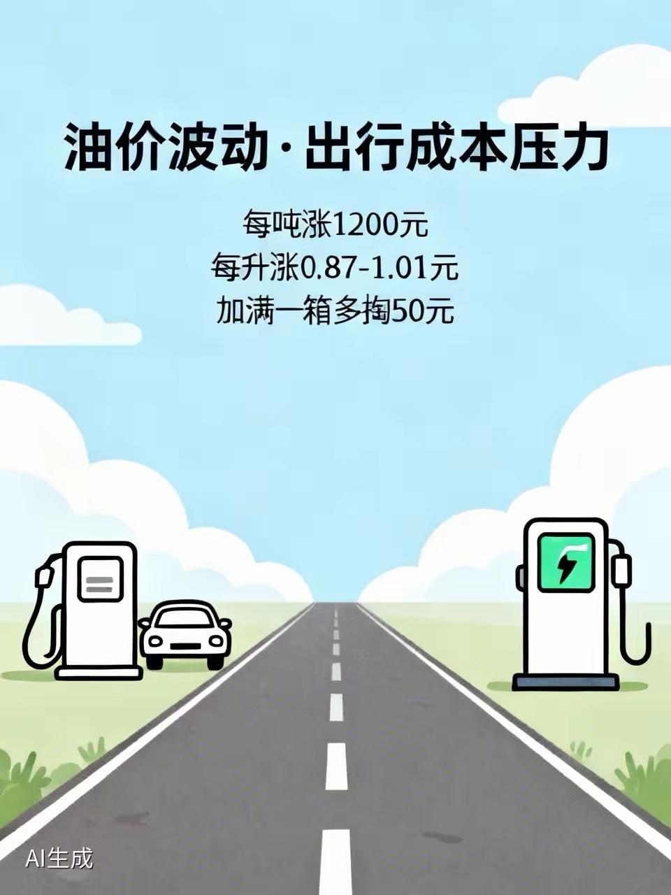 油价疯涨，普通人真的快顶不住了！3月23日24时国内成品油又要调价，预测汽、柴油