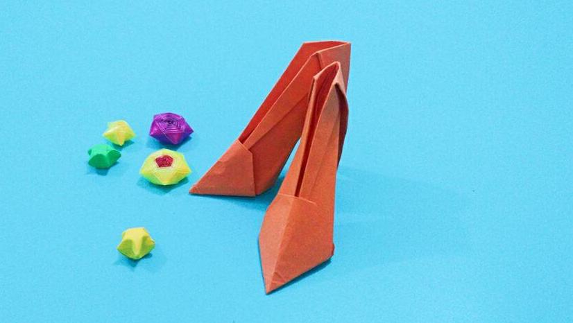 折纸王子教你折高跟鞋 第三款(上)