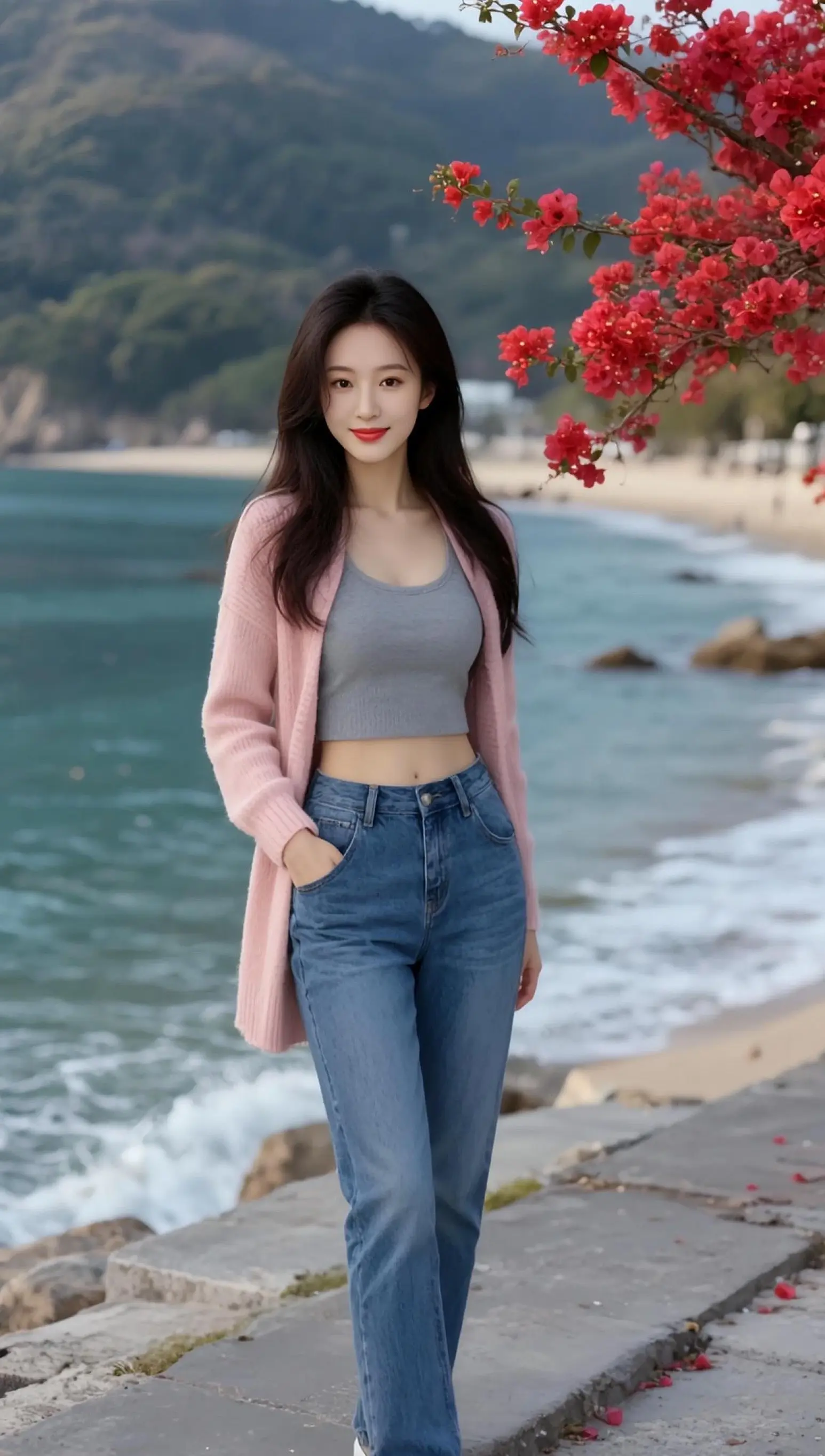 AI海滨质感写真 随变ai随便玩