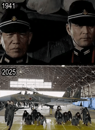 1941年的日军，2025年的日本自卫队，当然上一部其实是《虎虎虎》电影​​​
