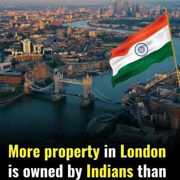印度人已经实质上占领伦敦！自从2025年8月开始，印度裔族群在英国伦敦拥有的房