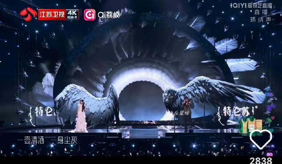 你们发现一个不对劲的事情了吗？江苏卫视跨年晚会上，沈佳韵在与毛不易合唱的歌曲