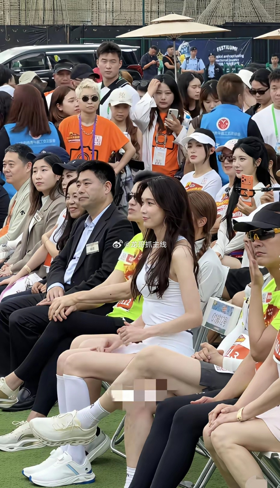 3月26日香港搜狐新闻马拉松赛来了很多大明星，不老女神林志玲，阿sa，不老男神有