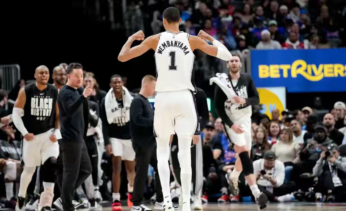 文班伤退卡斯尔三双封神！马刺9年后再冲60胜，乔治空砍难阻王朝重启2026NBA