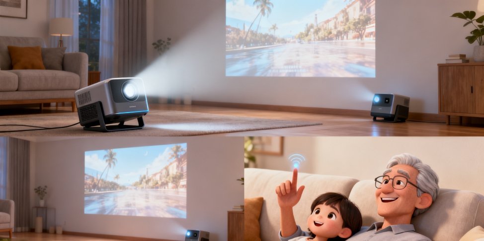 REDMI投影仪这机器把细节做绝了，亮度够高，晚上开灯看也不影响。画质细腻不说，