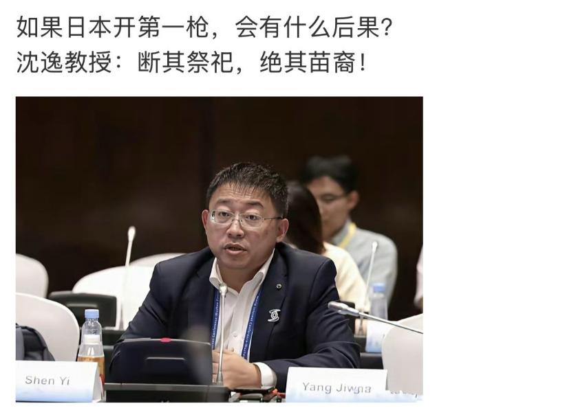 如果日本开第一枪会有什么后果？沈逸教授回复：断其祭祀，绝其苗裔！说白了就是从精神