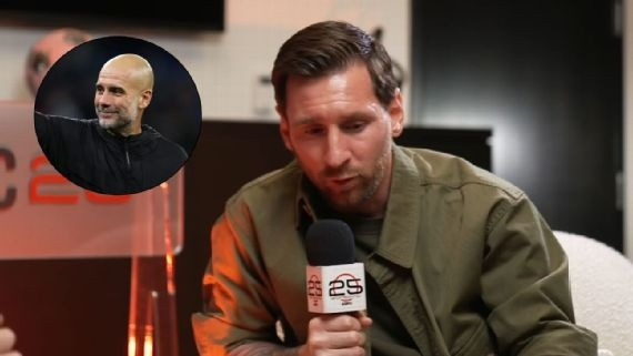 梅西说瓜迪奥拉是最佳教练梅西说瓜迪奥拉独一无二世界杯抽签前夕，ESPNSp