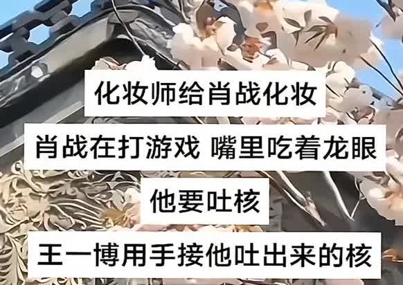 肖战吃饼干，王一博会给他撕开袋子送过去，这是真事哦至今想不通，为什么肖战