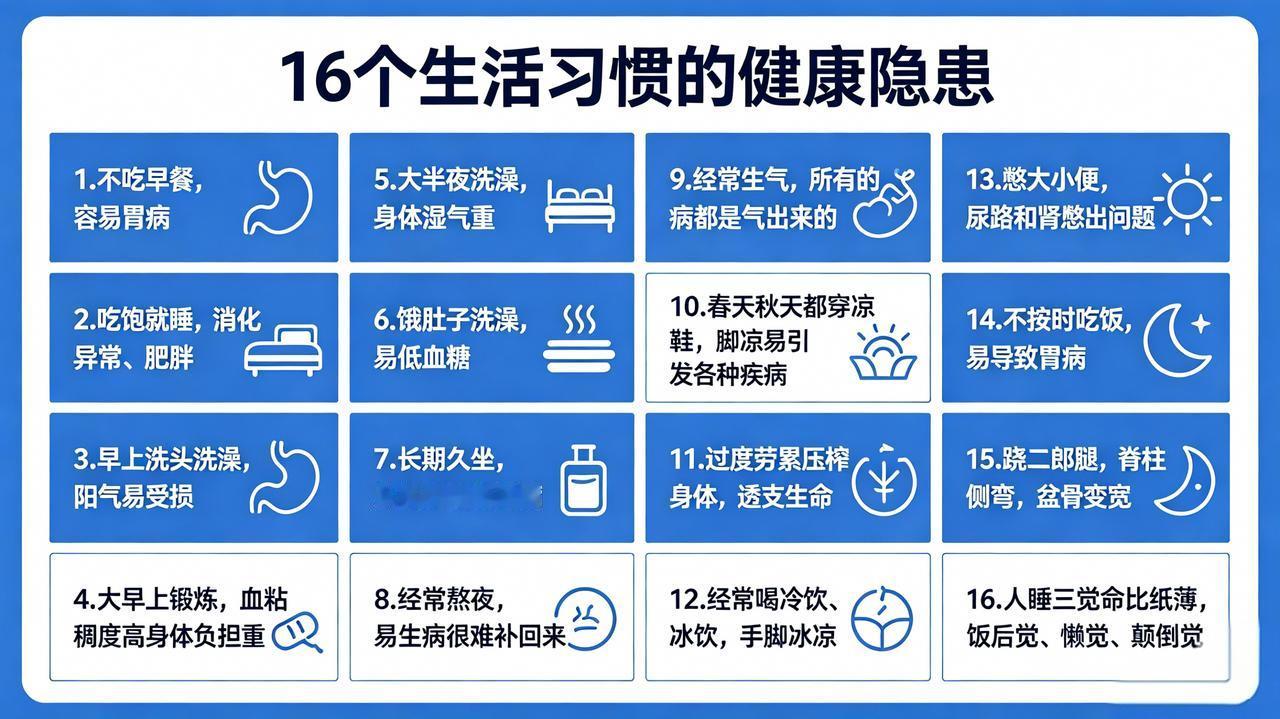 老祖宗传下的养生人生智慧1. 长期不吃早餐，极易损伤脾胃，诱发肠胃疾病！