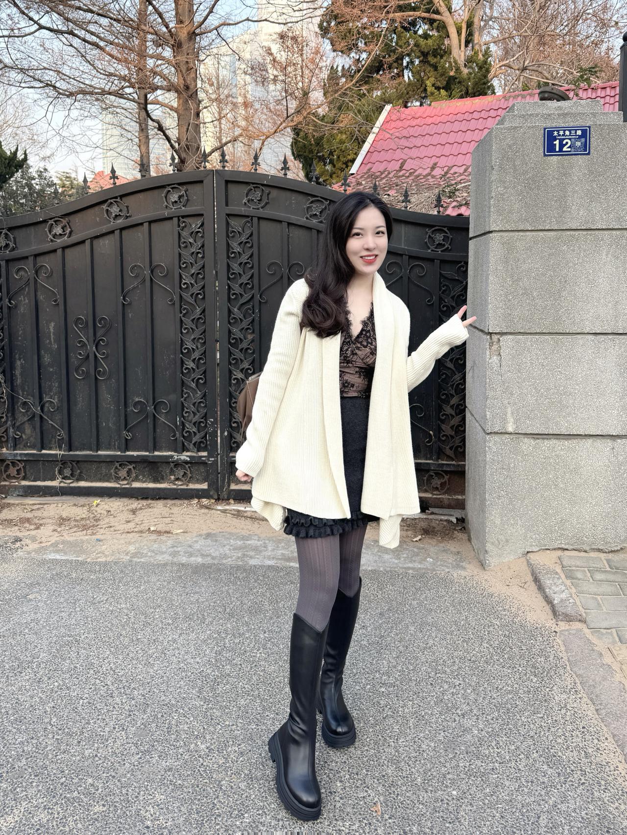 |||今日份的通勤穿搭来喽[爱心_blue]靴子👢by百丽BELLE